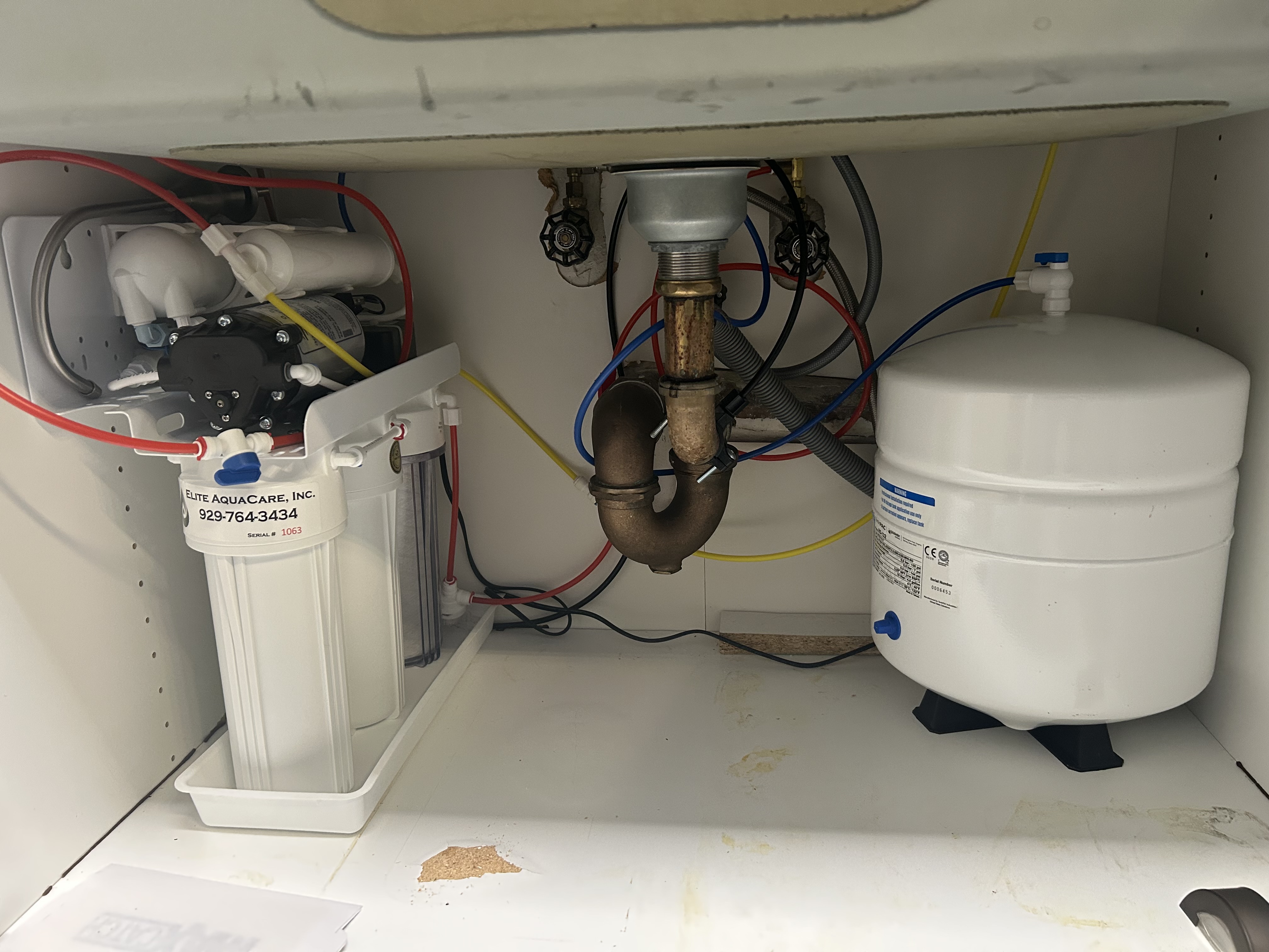 Reverse osmosis system dimensions